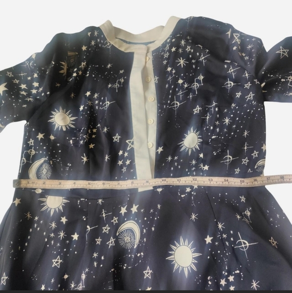 Modcloth Starry Night Long Sleeve Dress - Picture 4 of 5
